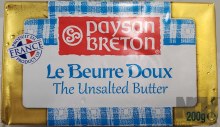 BUTTER UNSALTED 200G